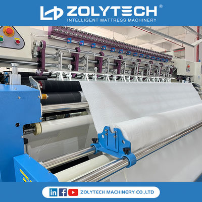 Mesin Kasur Komputerisasi CE Kecepatan Tinggi 350 Mph Zolytech Quilting System