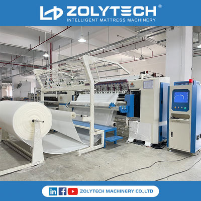 350 Mph Mattress Quilting Machines 2450mm Jahit Lebar Bersertifikat ISO