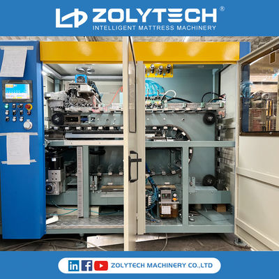 ZOLYTECH Pocket Spring Coiling Machine 180pcs / Min Komputerisasi Pocket Spring Production Line Tinggi 100-250mm