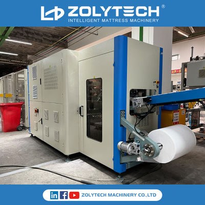 ZOLYTECH ZLT-PSD180 Pocket Spring Coiling Machine 180pcs / Min Line Produksi Pocket Spring Terkomputerisasi Untuk Jaring Kasur