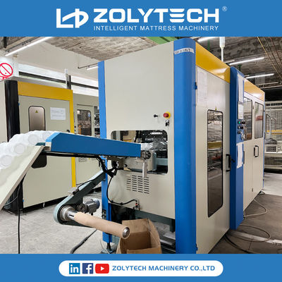 ZLT-PSD180 Tinggi 100-250mm Pocket Spring Coiling Machine Non Shuttle Bekerja ZOLYTECH OEM