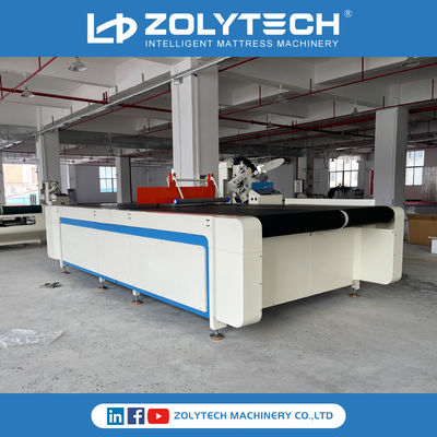 ZOLYTEH High Speed ​​Mattress Tape Edge Machine Auto Flipping Dijual