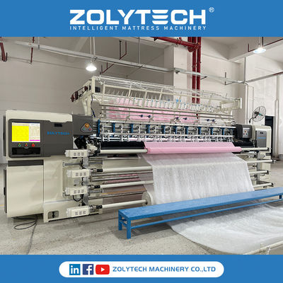 Mesin Quilting Kasur ZOLYTECH Multi - Jarum Mesin Quilitning Kontinyu