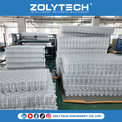 Matras Ramah Lingkungan Produksi Jaring Tangan Inti Matras Spring Pocket Tanpa Perekat