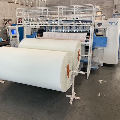 WV12 Mesin quilting multi-jarum terkomputerisasi kecepatan tinggi untuk kasur jarak jarum 25.4mm
