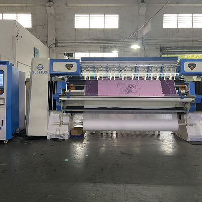 WV15 Mesin quilting terkomputerisasi terkomputerisasi berkecepatan tinggi untuk kasur jarak jarum 25.4mm