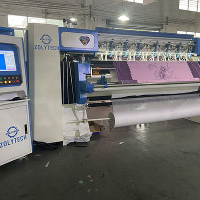 WV15 Kecepatan Tinggi Komputerisasi Rantai Stitch Mesin Quilting Industri Jarak Jarum 25.4mm Untuk Kasur