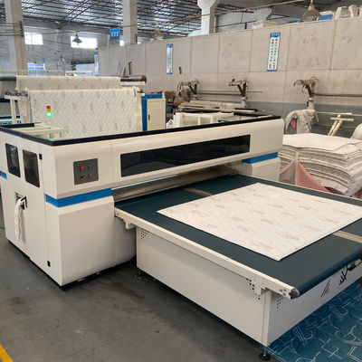 ZOLYTECH Non-shuttle bekerja 10KW sistem hemming terkomputerisasi stasiun hemming kasur otomatis