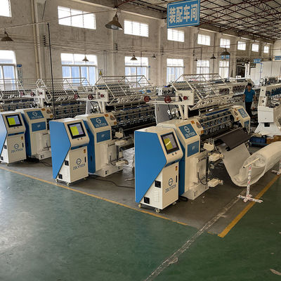 Mesin Shuttle 4.0KW Sistem Quilting Terkomputerisasi Mesin Quilting Multi Jarum Otomatis 500-1100rpm