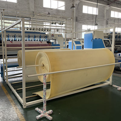 Mesin quilting industri jahitan rantai terkomputerisasi untuk kasur 25.4mm jarak jarum WV8 Kecepatan tinggi
