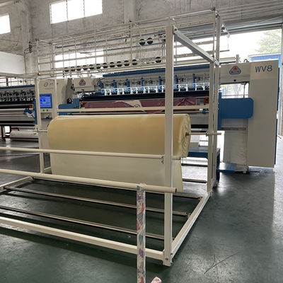 Sistem Quilting Komputerisasi Mesin Quilting Kasur Otomatis 80mm Ketebalan Kasur Border Machine 8KW