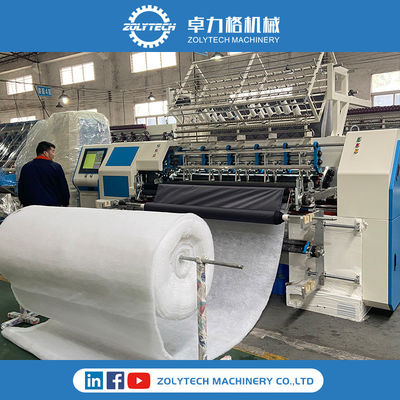 Mesin ZOLYTECH Kasur Mesin Quilting Multi Jarum Mesin Quilting Industri